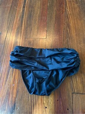 VENUS Black Fold-Over Bikini Bottom
